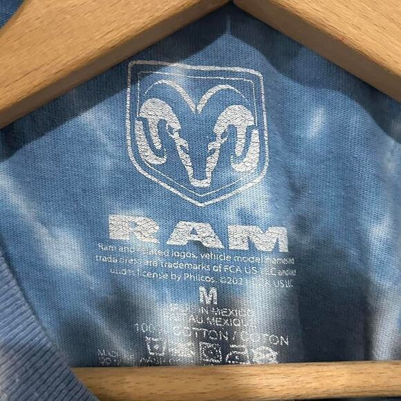 Dodge Ram Truck Patriotic Tie Dye Tee Shirt - Picture 3 of 3